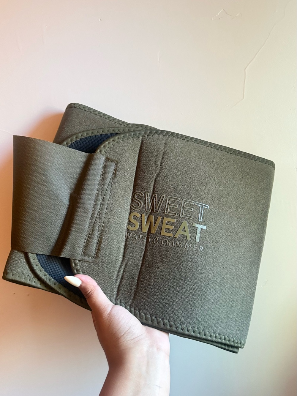 Sweet Sweat Waist Trimmer Belt in Olive Green